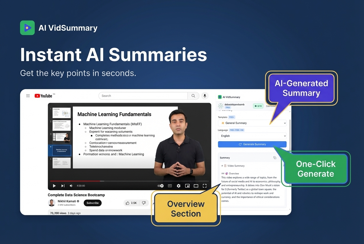 Chrome Extension - Summary Feature