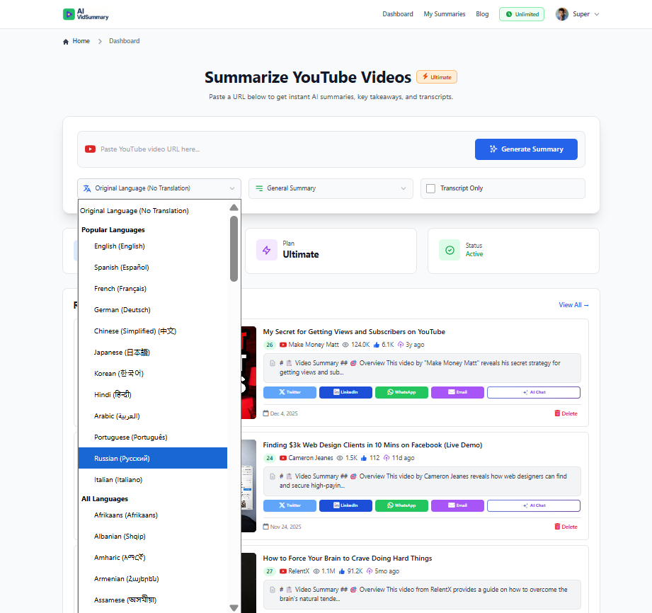 Web App - Language Switcher