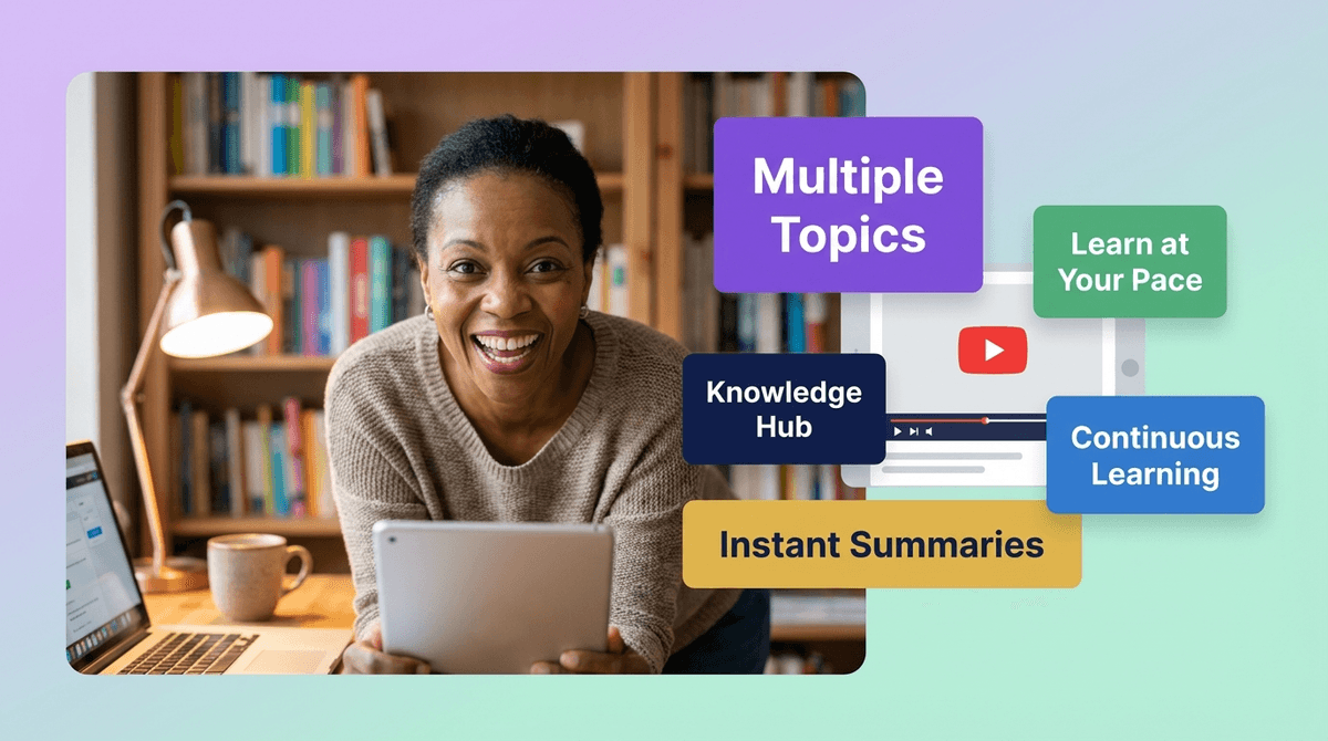 lifelong learner summarizing youtube videos with AI VidSummary